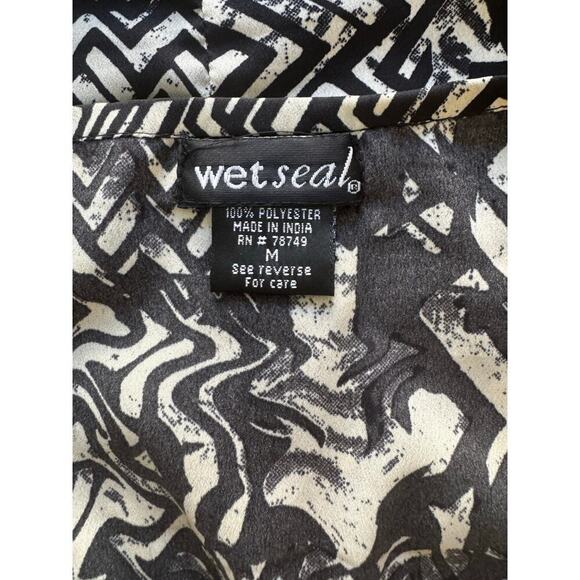 Wet Seal Y2K Black and White Print Dress - Picture 2 of 4